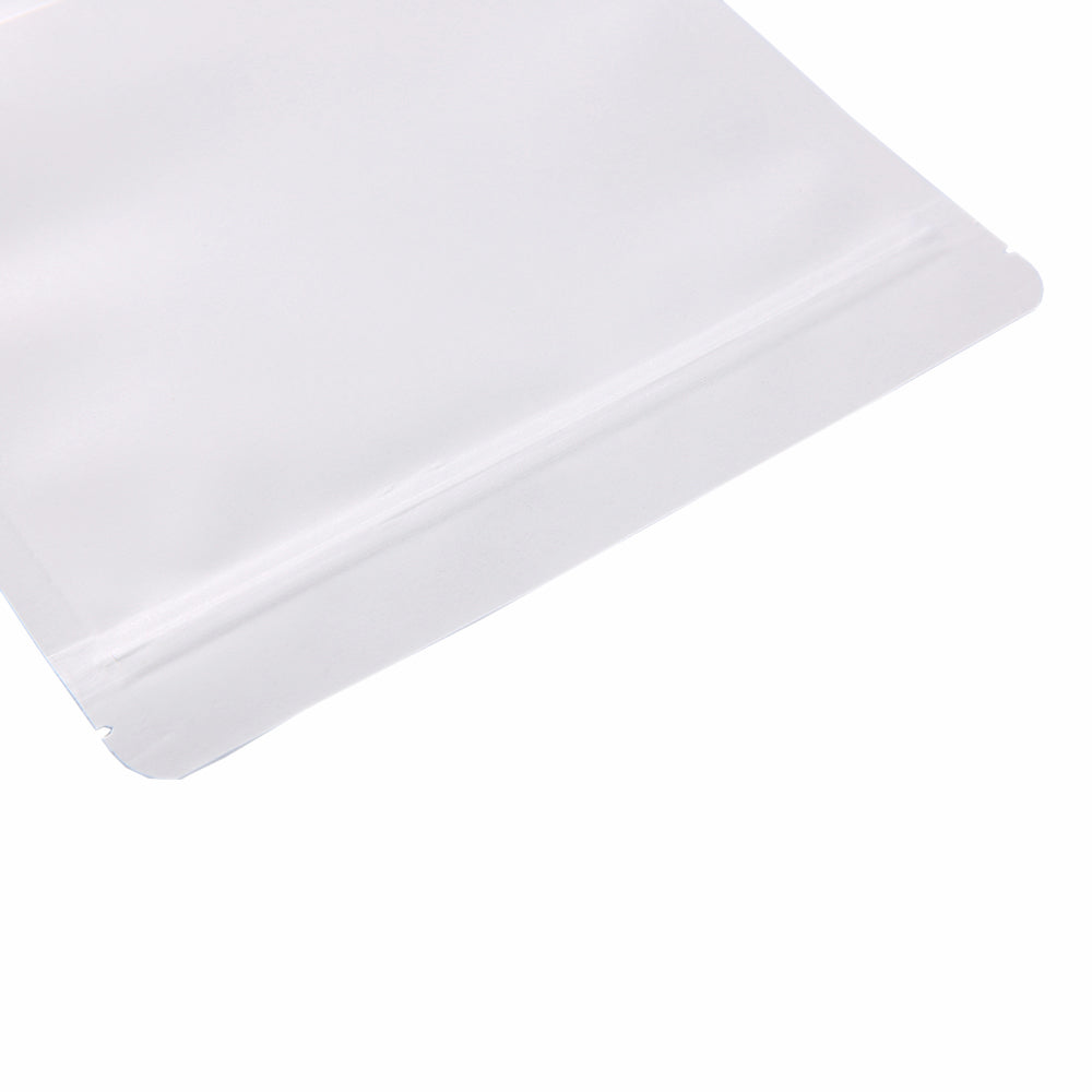 White Strong Grip Seal Gusset Craft Paper Bags Smell Free with Clear Window