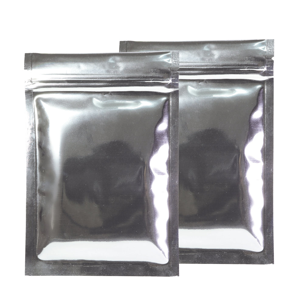 Gripseal Food Storage Preserve Bags Flat Pouch Packing Herbs/Spice Gloss Silver