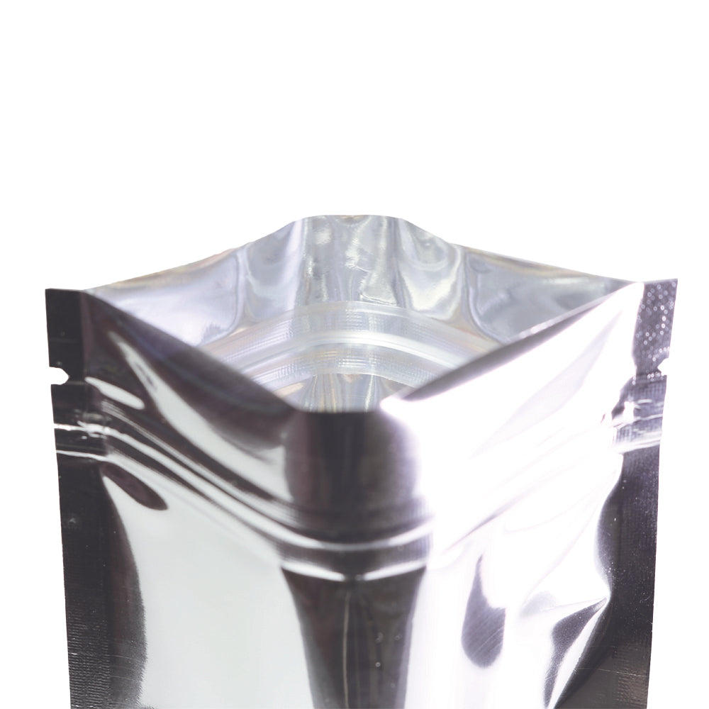 Gripseal Food Storage Preserve Bags Flat Pouch Packing Herbs/Spice Gloss Silver