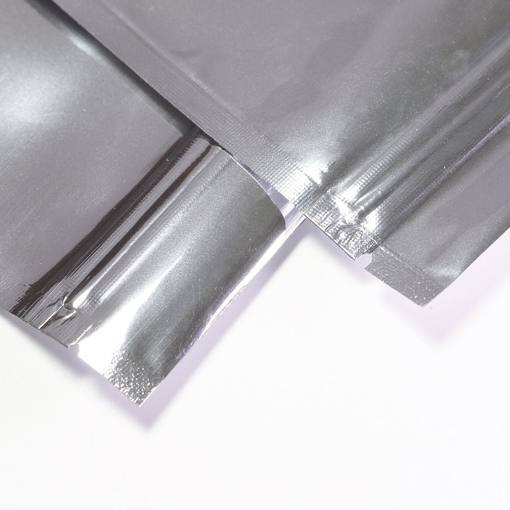Gripseal Food Storage Preserve Bags Flat Pouch Packing Herbs/Spice Gloss Silver