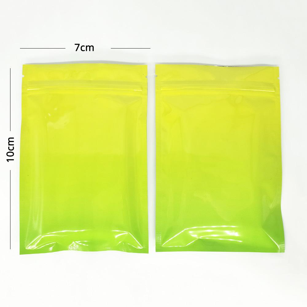 Gripseal Bags Zip Seal Lock Flat Pouch Yellow/Green 2 Tone BPA Free Food Packing