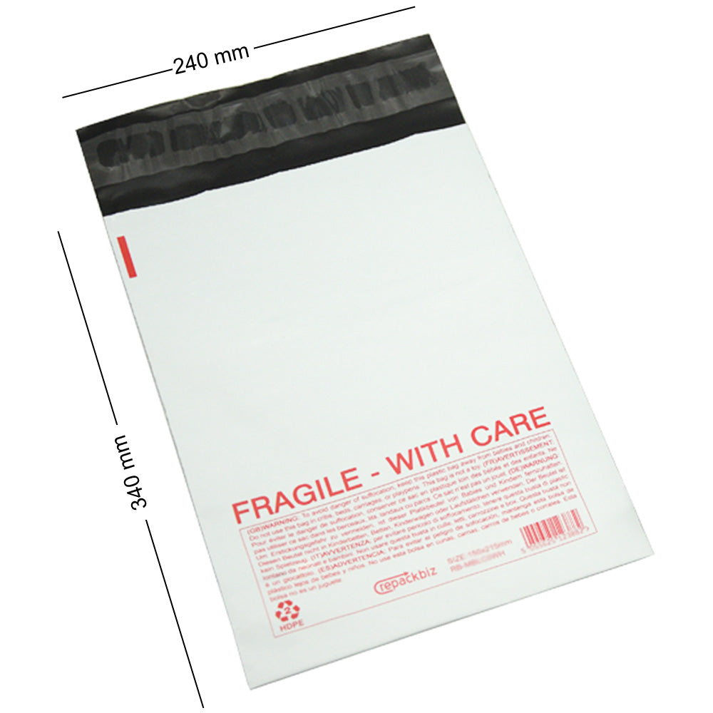100x Mailing Bags Postage Mailers Poly Shipping Envelopes Sacks Peel & Seal Stron Tear-Proof