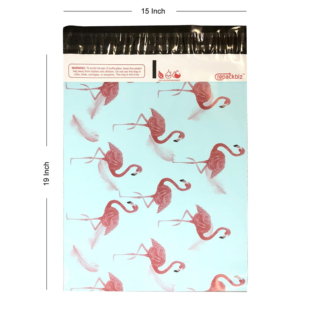 100x Bio-Degradable Mailer Bag Mailing Postal Bags For Shipping Designer Printed