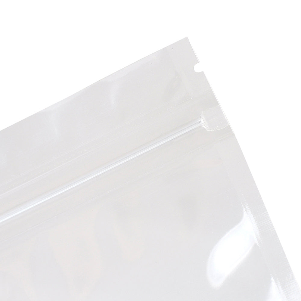 100x Both Side Clear Grip Seal Bags Flat Pouch Smell Free Strong Food Bag For Spices, Herbs, Art and Craft and more