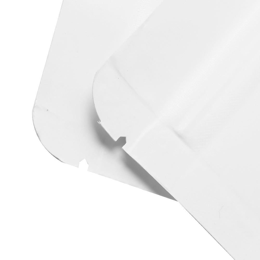 100x White Strong Grip Seal Gusset Craft Paper Bags BPA Free Smell Free For Food Packing