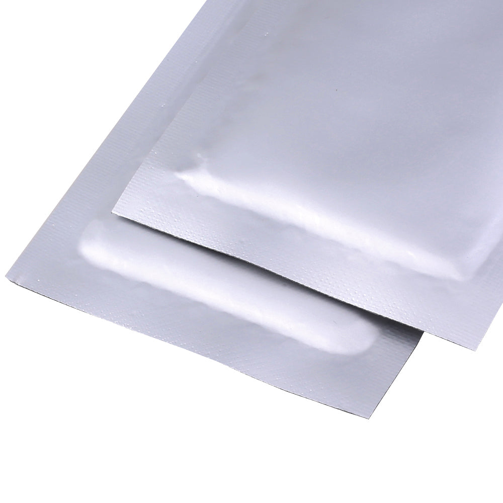 100x Silver Zip Seal Lock Gripseal Bags Flat Pouch Heavy Duty BPA Free Packing