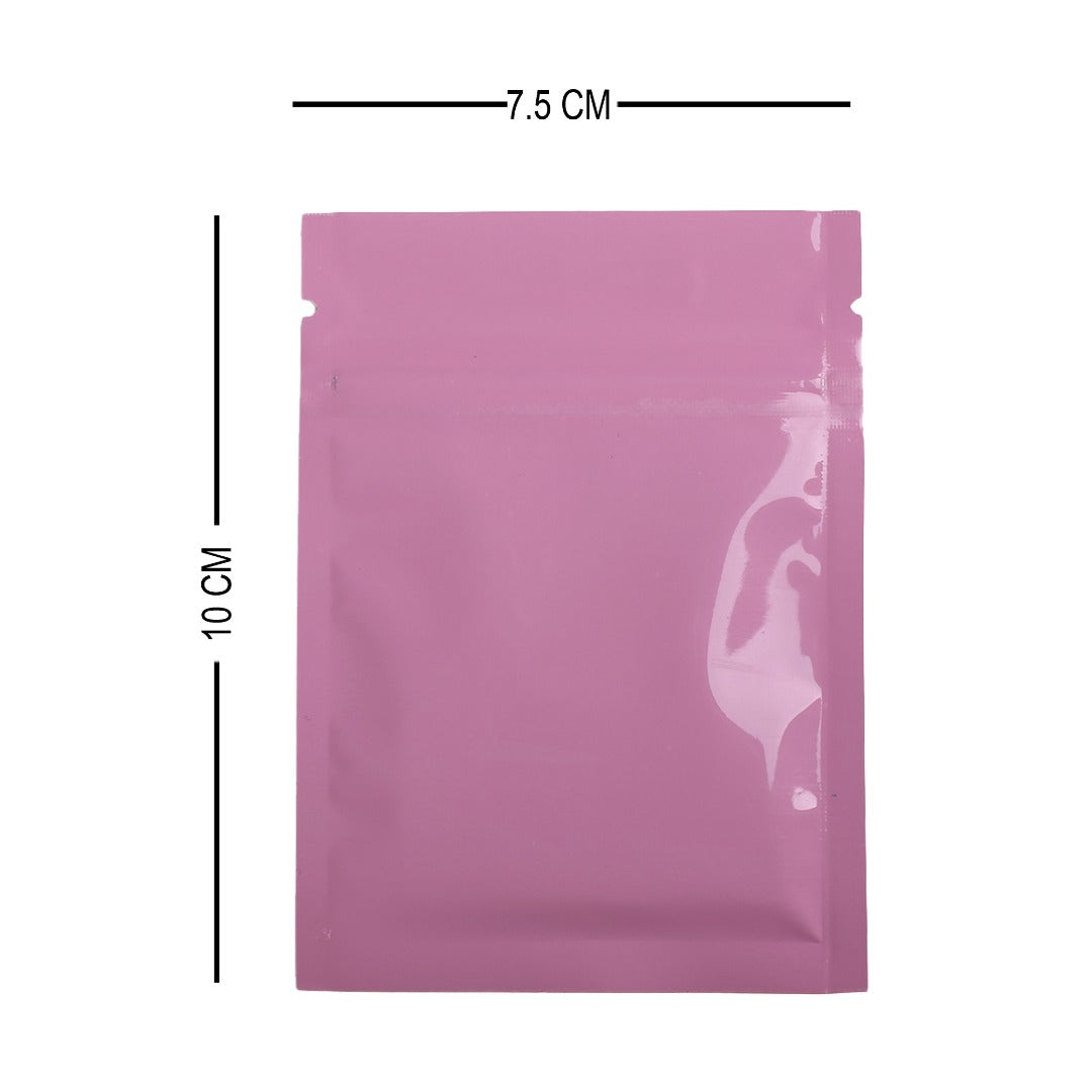 100x Gripseal Food Bags Flat Pouch 7.5x10CM BPA & Smell Free Packing For Spice, Herbs