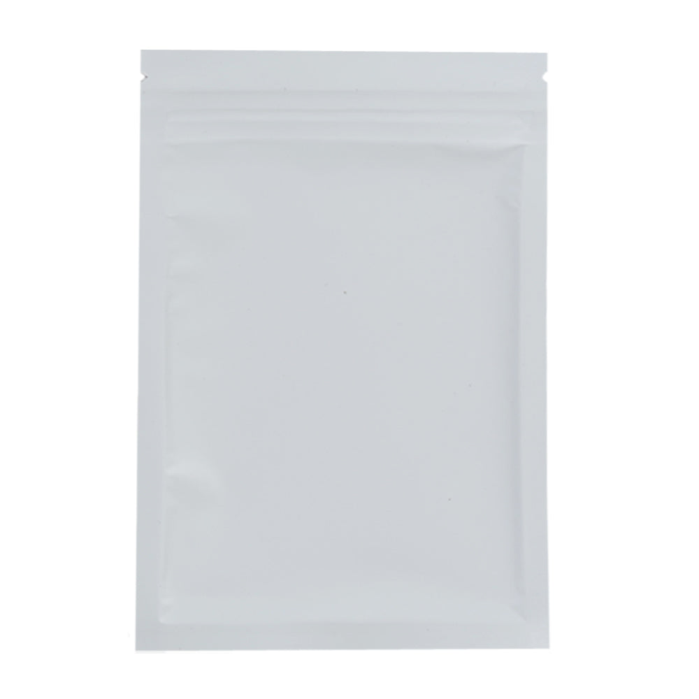 100x Food Bags Zip Lock Gripseal Flat Pouch 8.5x13CM Clear White BPA Free