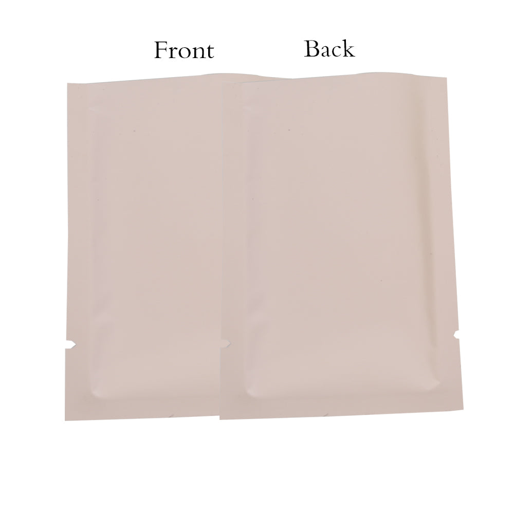 100x Open Top Mylar Bags Flat Pouch Sachet 6x9CM Peach Pink BPA Free