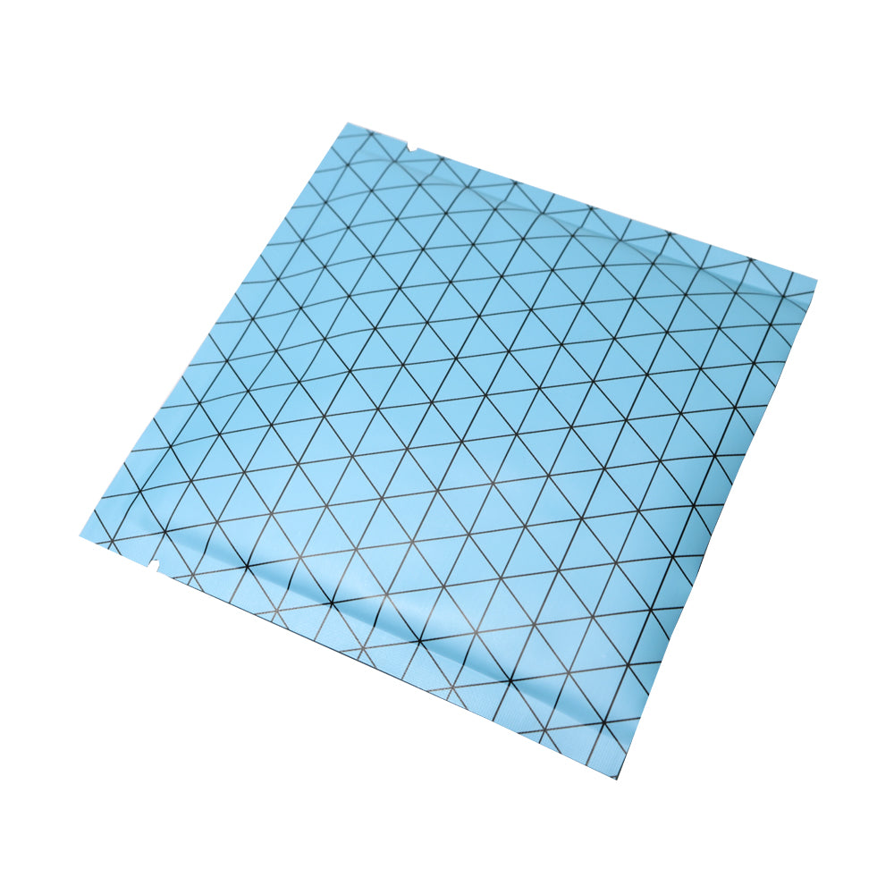 100x Open Top Bags Flat Pouch Sachet Blue Heat Sealant Tear Notch BPA Free