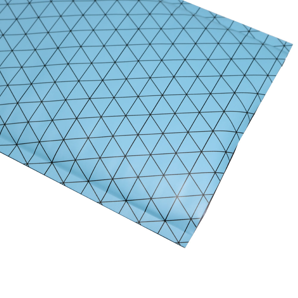 100x Open Top Bags Flat Pouch Sachet Blue Heat Sealant Tear Notch BPA Free