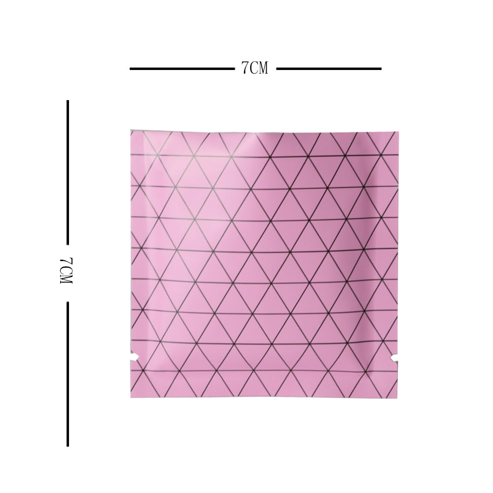 100x Open Top Packing Bags Flat Pouch Sachet Pink Heat Sealant BPA Free