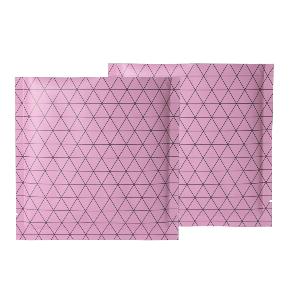 100x Open Top Packing Bags Flat Pouch Sachet Pink Heat Sealant BPA Free