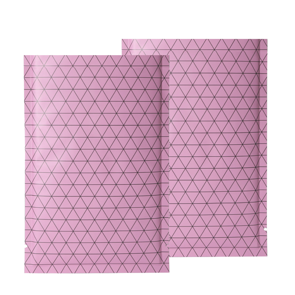100x Open Top Packing Bags Flat Pouch Sachet Pink Heat Sealant BPA Free