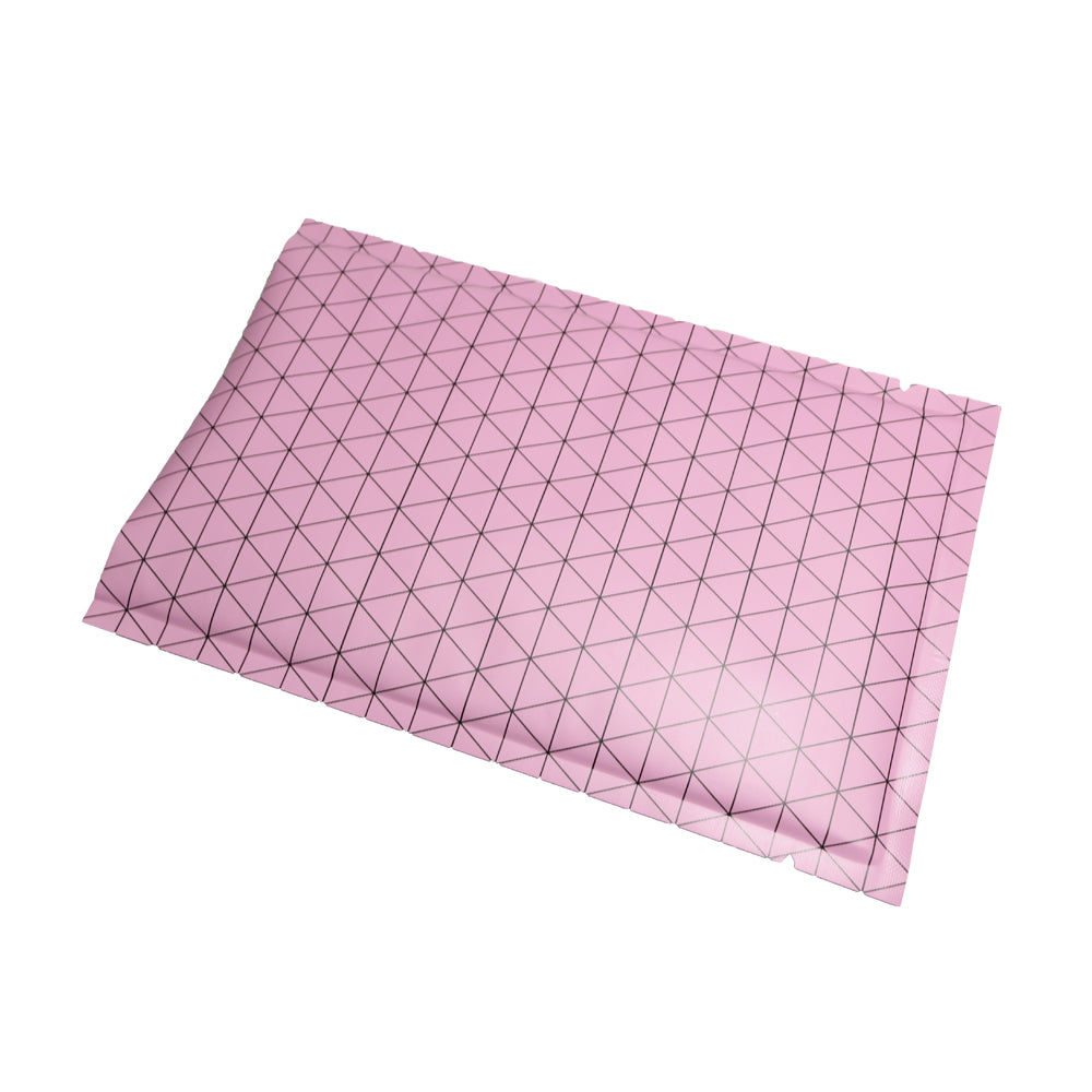 100x Open Top Packing Bags Flat Pouch Sachet Pink Heat Sealant BPA Free
