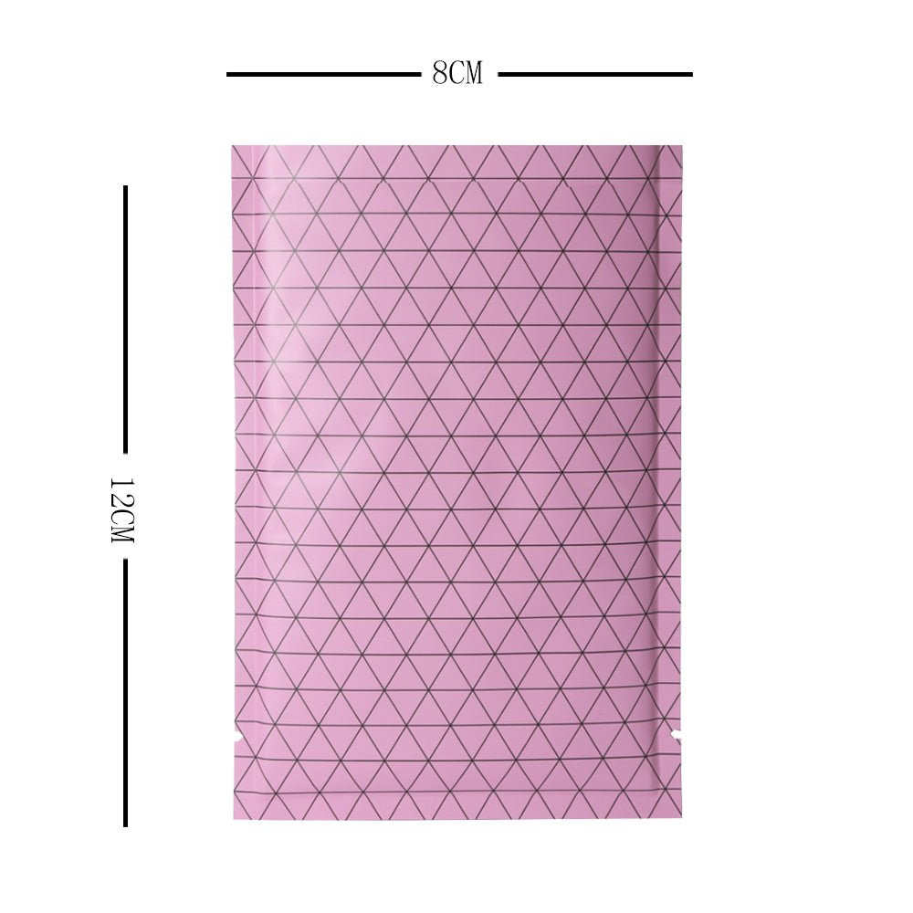 100x Open Top Packing Bags Flat Pouch Sachet Pink Heat Sealant BPA Free