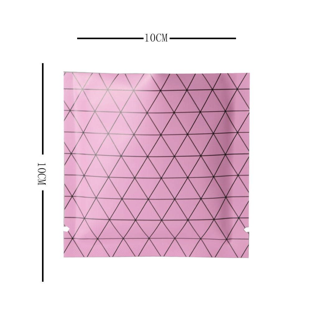 100x Open Top Packing Bags Flat Pouch Sachet Pink Heat Sealant BPA Free
