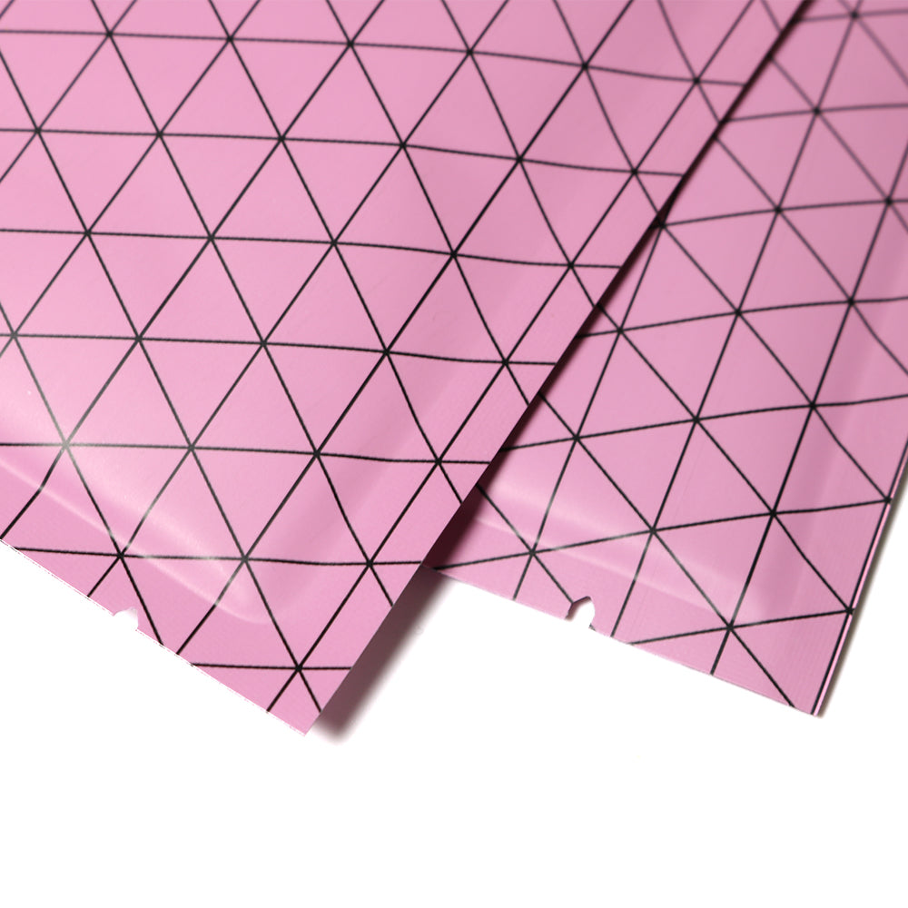 100x Open Top Packing Bags Flat Pouch Sachet Pink Heat Sealant BPA Free