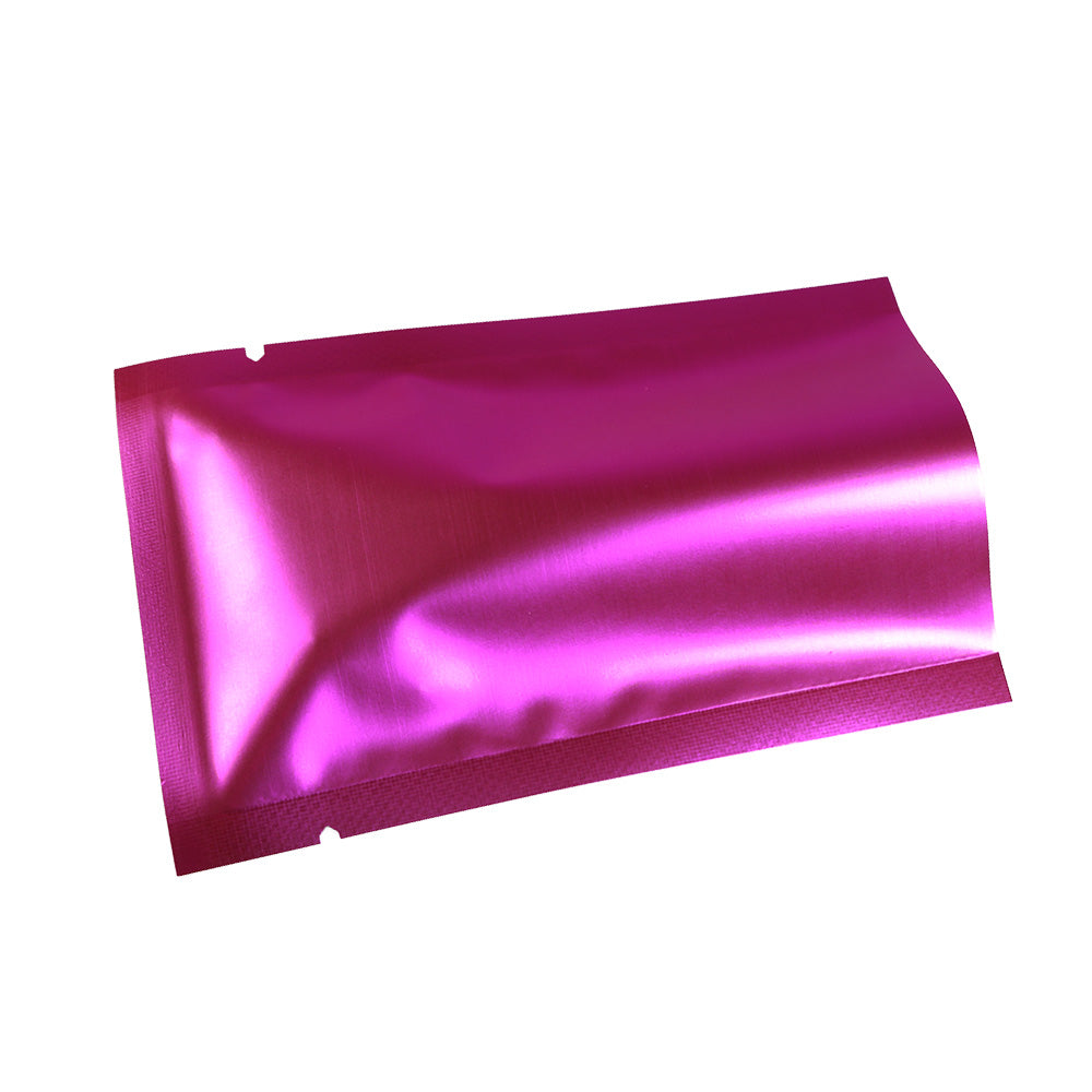 100x Open Top Bags Flat Pouch Clear Hot Pink 6x9 cm BPA Free Food Packaging