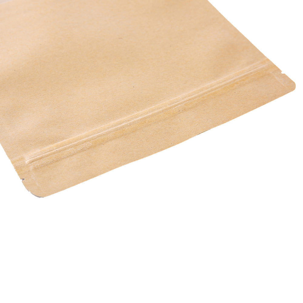 Brown Strong Grip Seal Gusset Craft Paper Bags Smell Free with Clear Window