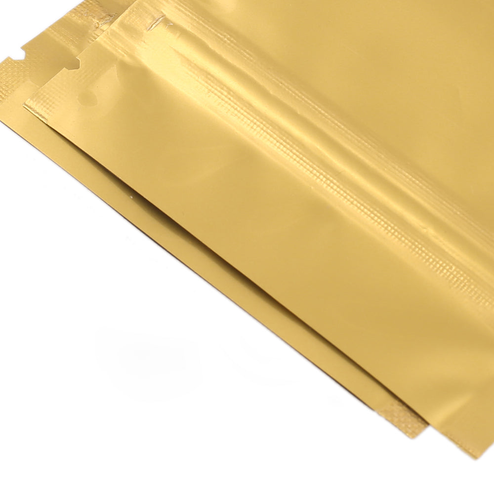 100x Gripseal Food Bags Flat Pouch 7.5x10CM BPA & Smell Free Packing For Spice, Herbs