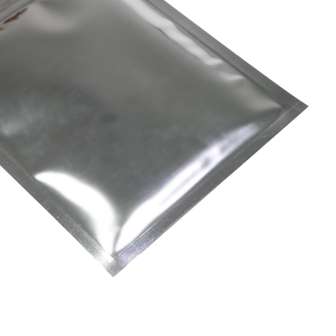 100x Grip Seal Food Bags Zipper Lock Flat Pouch 7.5x10CM Silver BPA Free Packing