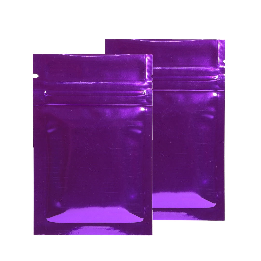 100x Gripseal Food Bags Flat Pouch 7.5x10CM BPA & Smell Free Packing For Spice, Herbs