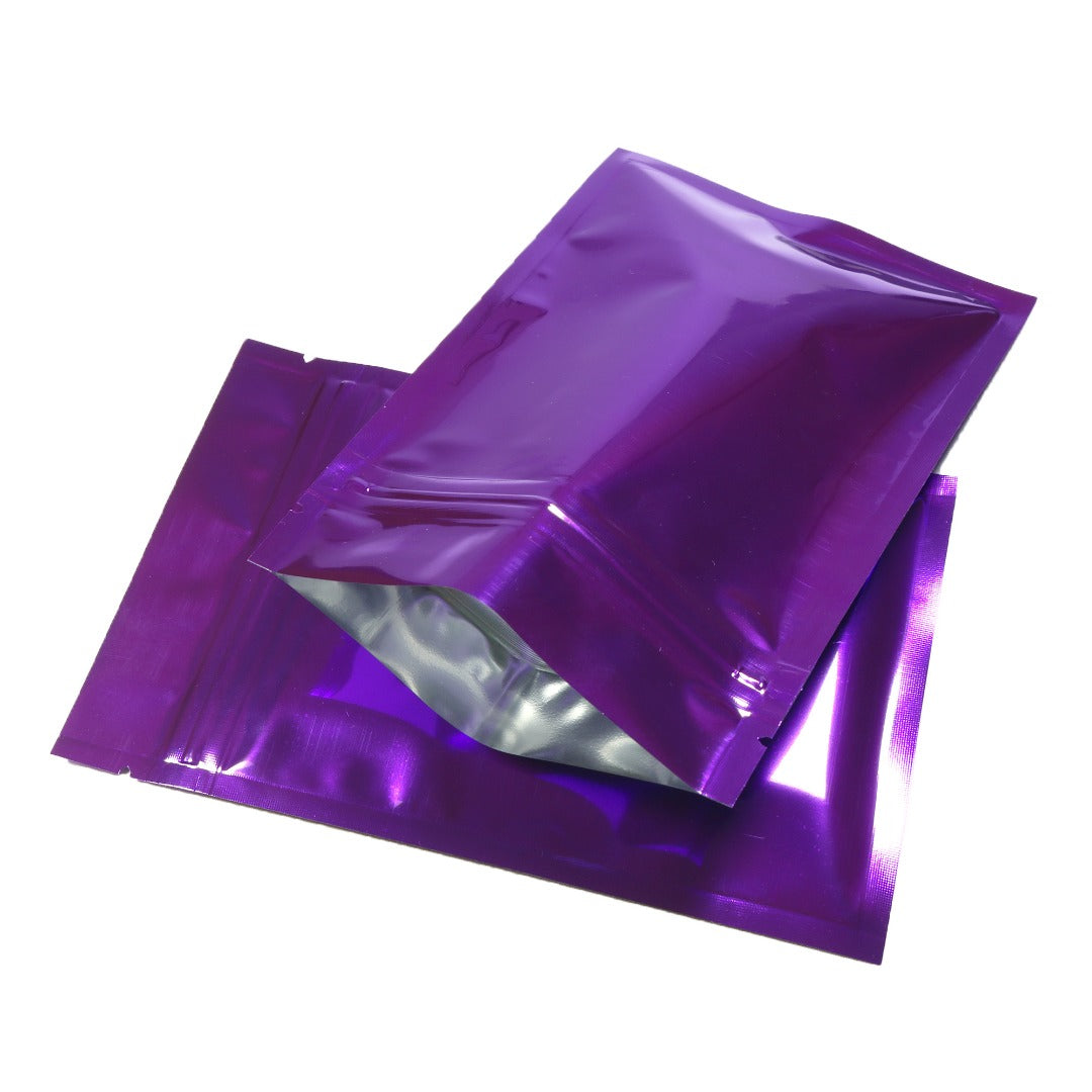 100x Gripseal Food Bags Flat Pouch 7.5x10CM BPA & Smell Free Packing For Spice, Herbs