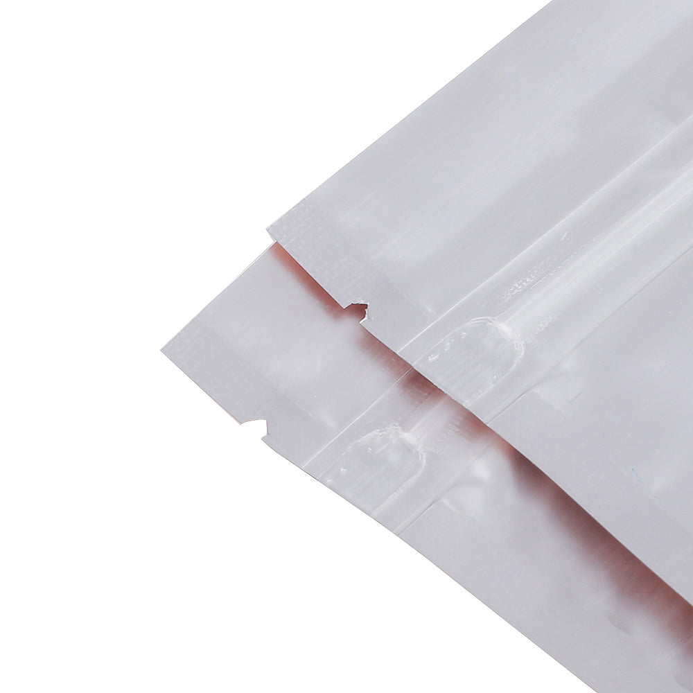 100x Food Bags Zip Seal Lock Gripseal Flat Pouch 8.5x13cm BPA Free Clear Golden