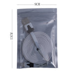 Anti-Static ESD Shielding Grip Seal Bags Flat Pouch Metallic Transparent Grey