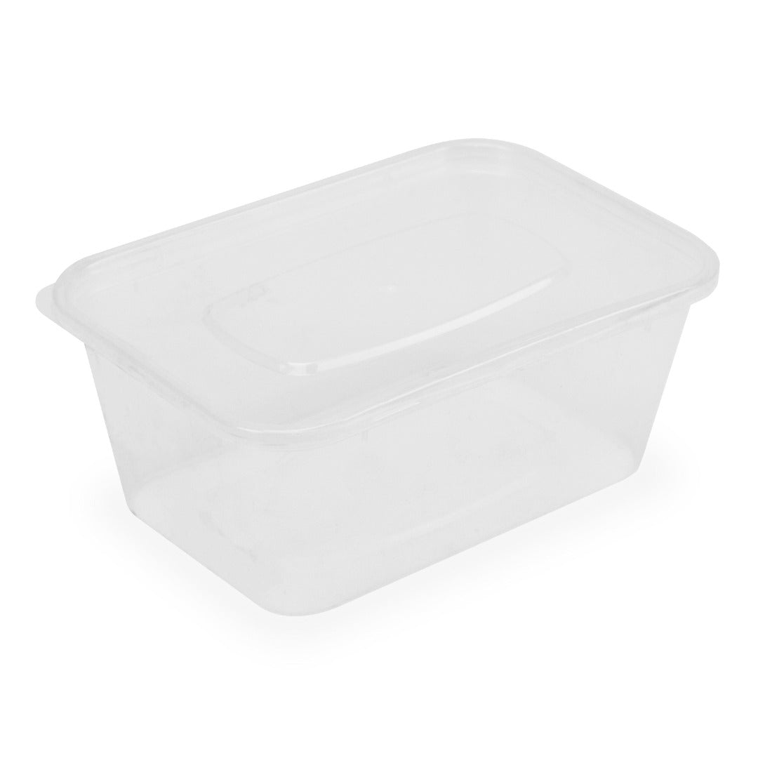 Clear Food Containers With Lids Multipurpose Reusable Clear Plastic BPA Free For Takeaway or Storage