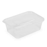 Clear Food Containers With Lids Multipurpose Reusable Clear Plastic BPA Free For Takeaway or Storage