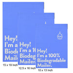 60x Mix Size Mailer Bag Mailing Postal Bags Envelopes I AM BIO For Shipping Packing Biodegradable Strong Postal Carrier