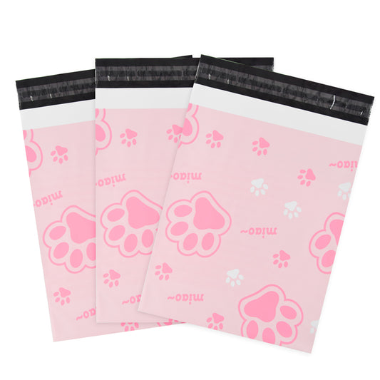 Poly Mailer Bag Mailing Postal Bags Cat Paws Gifts Shipping Wrapping Design Pattern Envelope For Parcel Mail