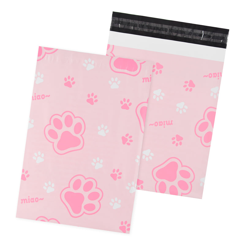 Poly Mailer Bag Mailing Postal Bags Cat Paws Gifts Shipping Wrapping Design Pattern Envelope For Parcel Mail