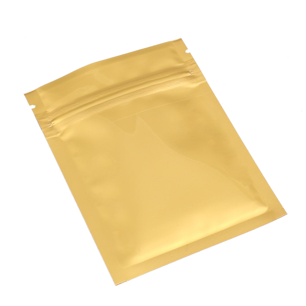 100x Gripseal Food Bags Flat Pouch 7.5x10CM BPA & Smell Free Packing For Spice, Herbs