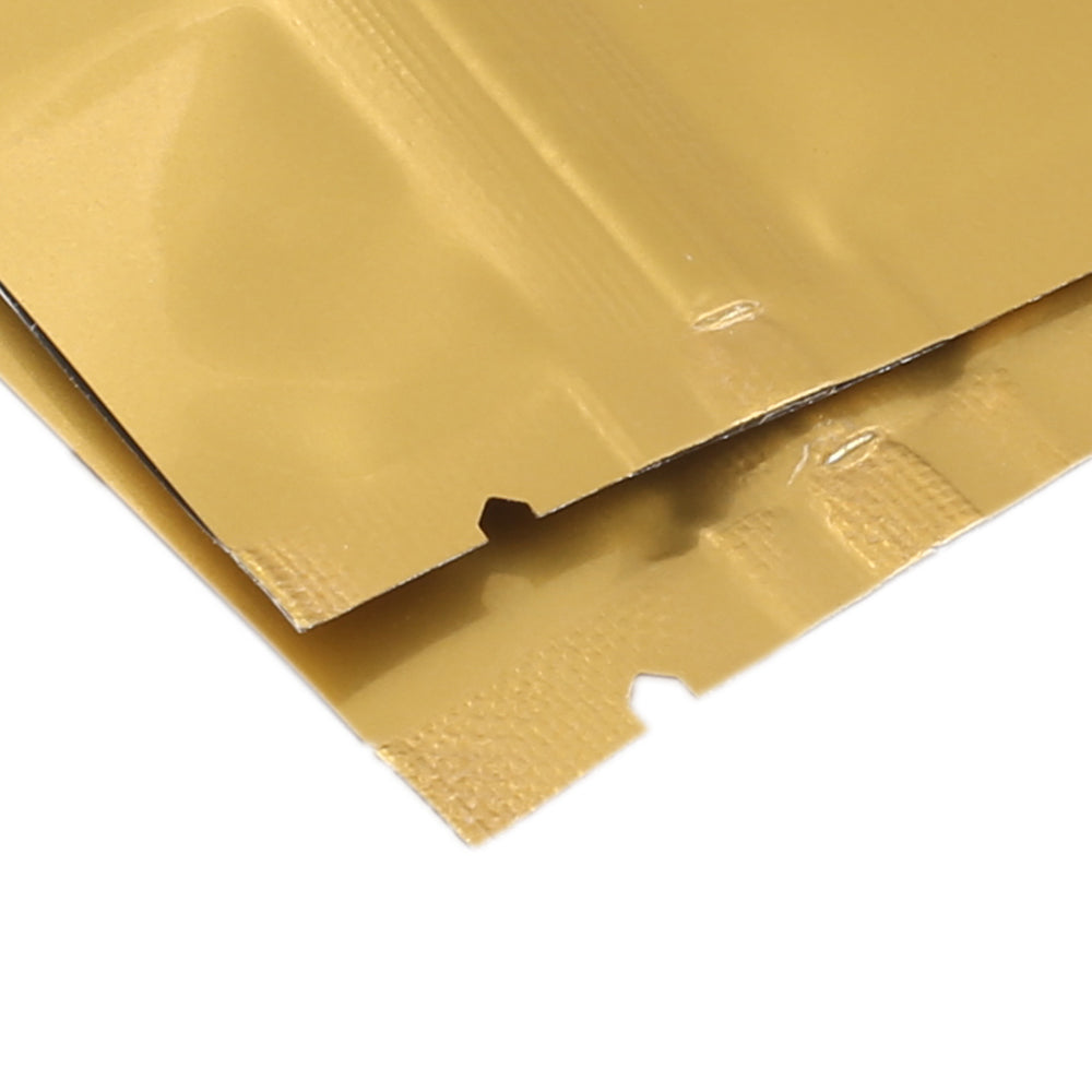 100x Gripseal Food Bags Flat Pouch 7.5x10CM BPA & Smell Free Packing For Spice, Herbs