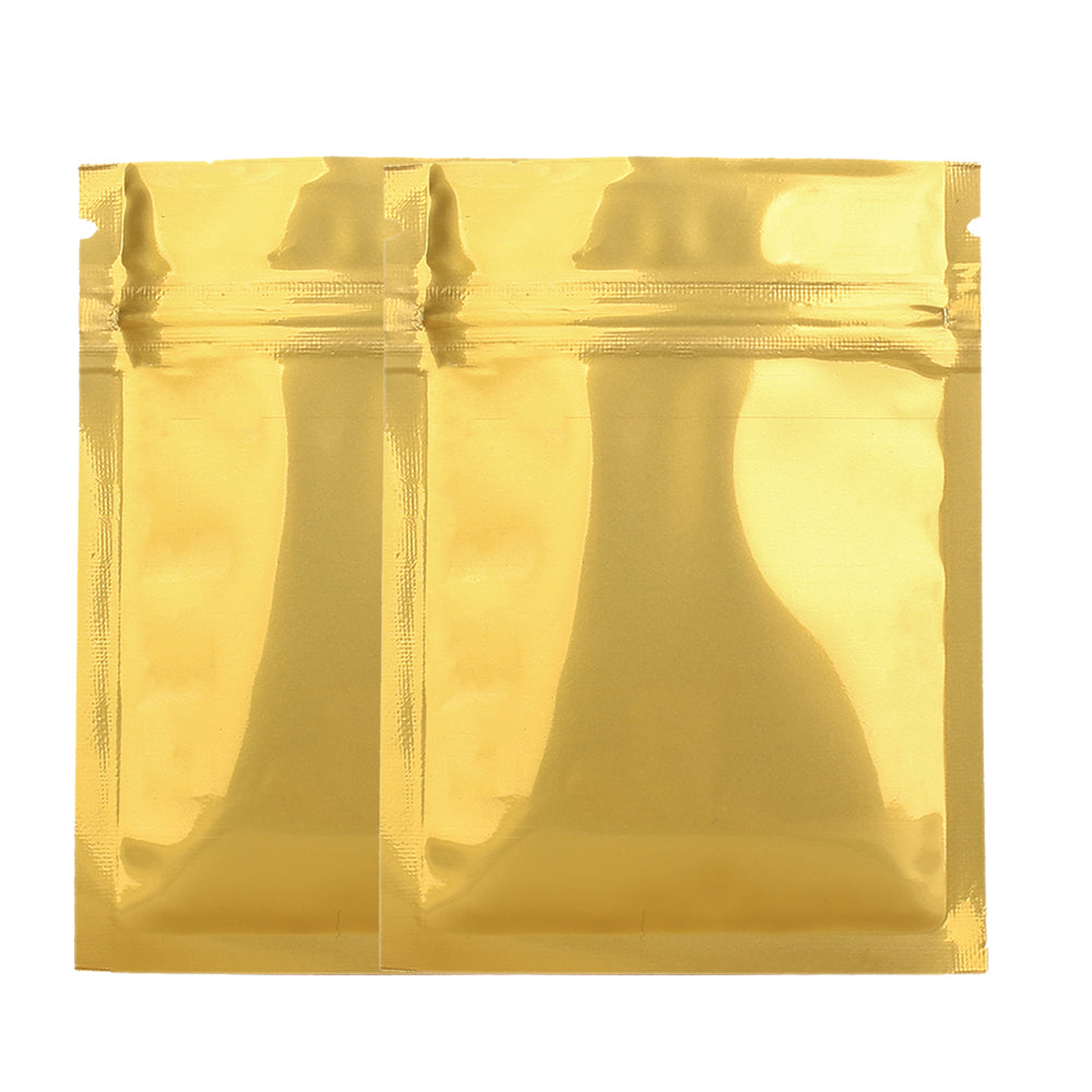 100x Gripseal Food Bags Flat Pouch 7.5x10CM BPA & Smell Free Packing For Spice, Herbs