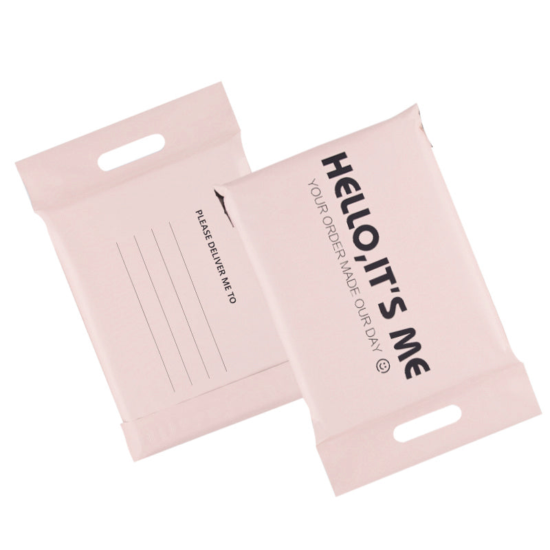 Handle Mailer Bags Mailing Envelope For Parcel Shipping Mail Hello It's Me Pink
