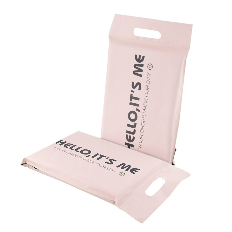 Handle Mailer Bags Mailing Envelope For Parcel Shipping Mail Hello It's Me Pink