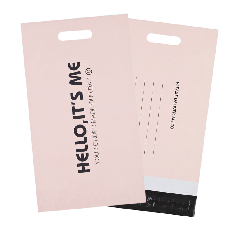 Handle Mailer Bags Mailing Envelope For Parcel Shipping Mail Hello It's Me Pink