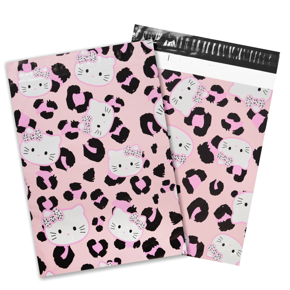 Designer Mailing Bags Poly Mailers Shipping Parcel Envelope Pouch Leopard Cat