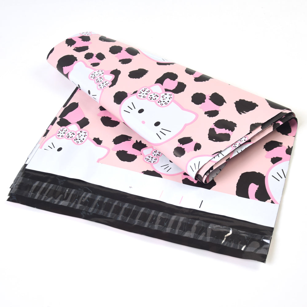 Designer Mailing Bags Poly Mailers Shipping Parcel Envelope Pouch Leopard Cat