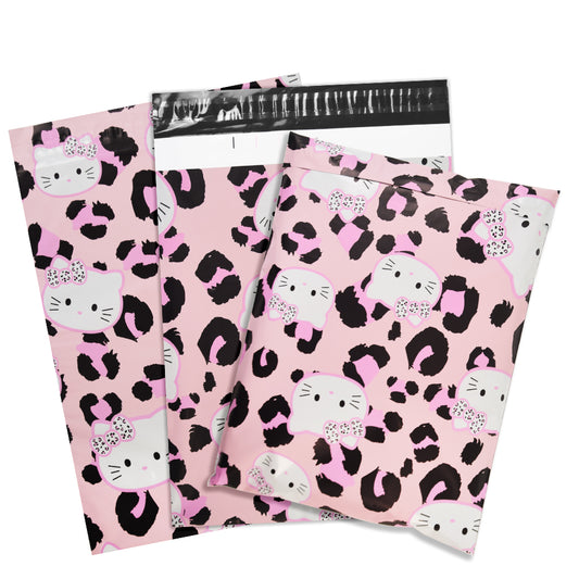 Designer Mailing Bags Poly Mailers Shipping Parcel Envelope Pouch Leopard Cat