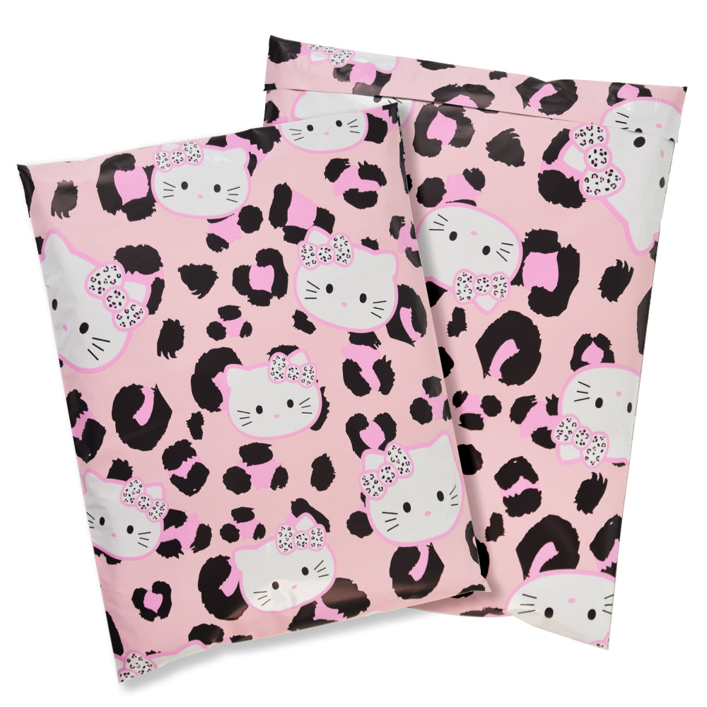 Designer Mailing Bags Poly Mailers Shipping Parcel Envelope Pouch Leopard Cat