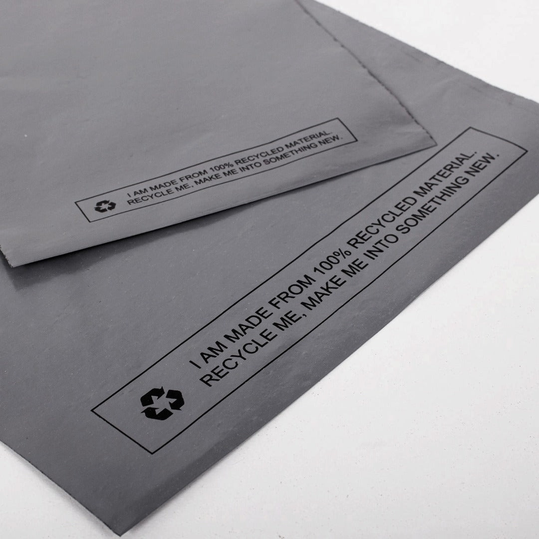 Grey Mailing Bags Strong Poly Postal Postage Self Seal Parcel Bag 100% Recycled