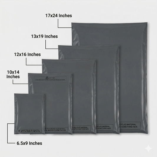 Grey Mailing Bags Strong Poly Postal Postage Self Seal Parcel Bag 100% Recycled