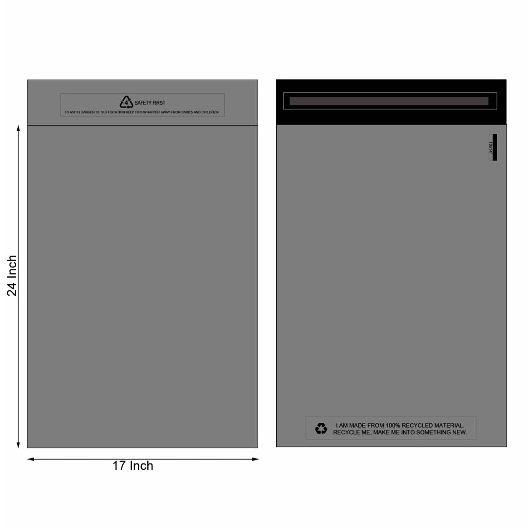 Grey Mailing Bags Strong Poly Postal Postage Self Seal Parcel Bag 100% Recycled