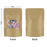 Food Bags Gripseal Press & Seal Gusset Pouch Craft Paper Clear Window BPA FREE