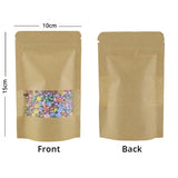 Food Bags Gripseal Press & Seal Gusset Pouch Craft Paper Clear Window BPA FREE